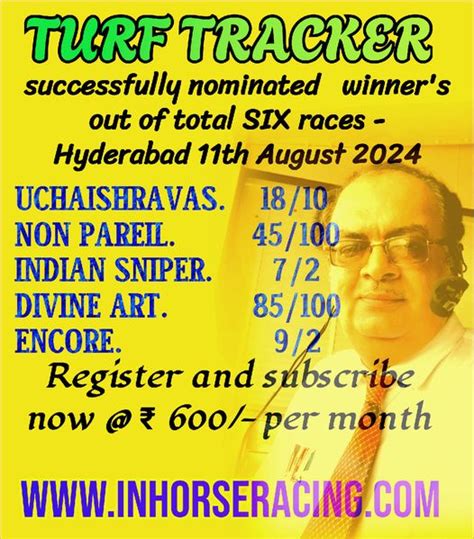 The Best Indian Horse Racing information site for live Results, Live.
